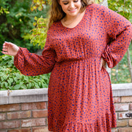 Most Genuine Spotted Dress In Rust-Womens-Ave Shops-[option4]-[option5]-[option6]-[option7]-[option8]-Shop-Boutique-Clothing-for-Women-Online
