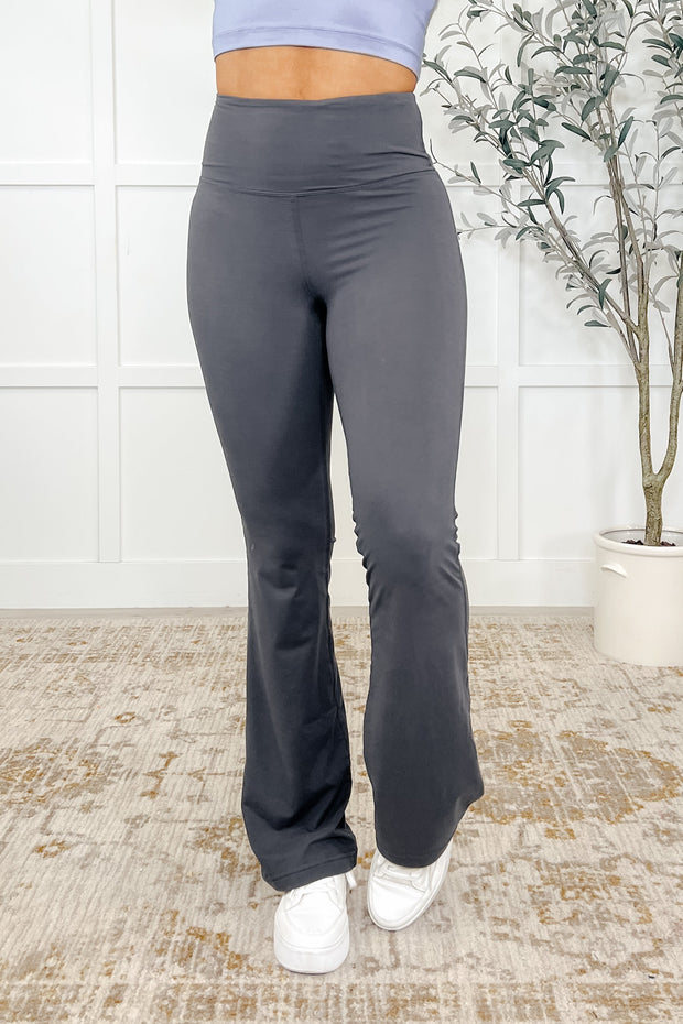 Rae Mode Motion Mastery Flared Yoga Pants in Titanium-Womens-Ave Shops-[option4]-[option5]-[option6]-[option7]-[option8]-Shop-Boutique-Clothing-for-Women-Online