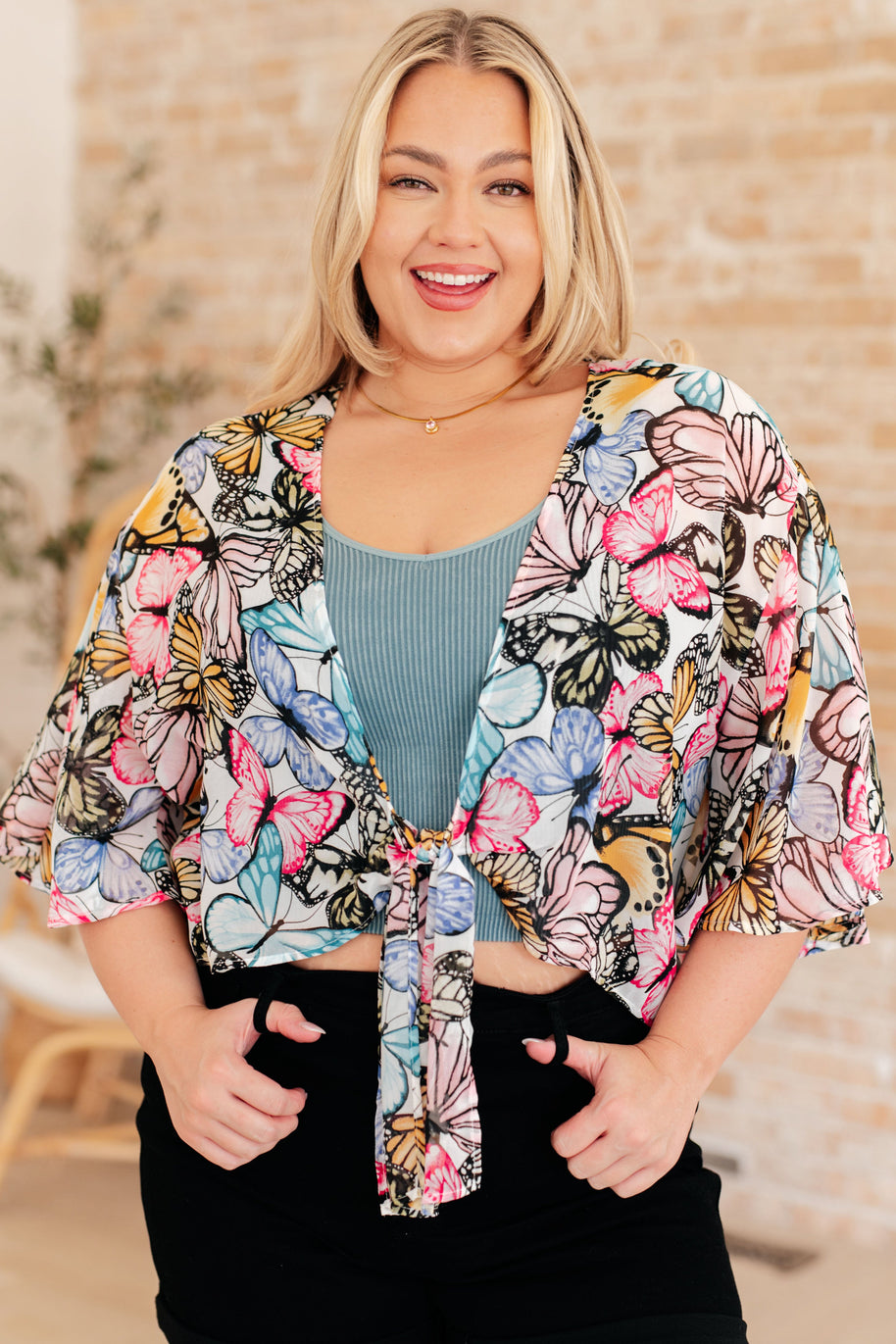 My Darling Valentina Front Tie Blouse-Layers-Ave Shops-[option4]-[option5]-[option6]-[option7]-[option8]-Shop-Boutique-Clothing-for-Women-Online