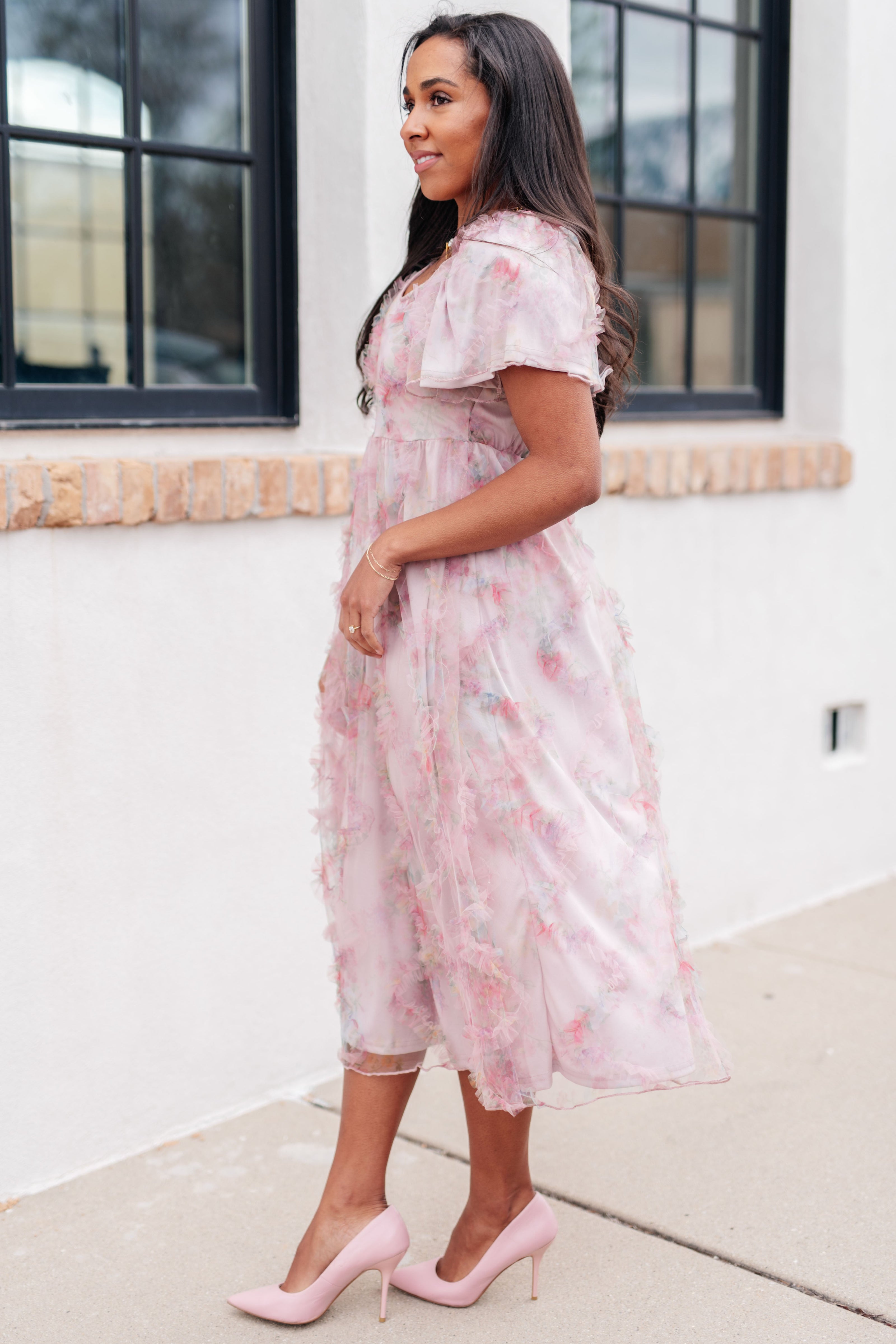 My Little Songbird Fluttersleeve Dress-Dresses-Ave Shops-[option4]-[option5]-[option6]-[option7]-[option8]-Shop-Boutique-Clothing-for-Women-Online