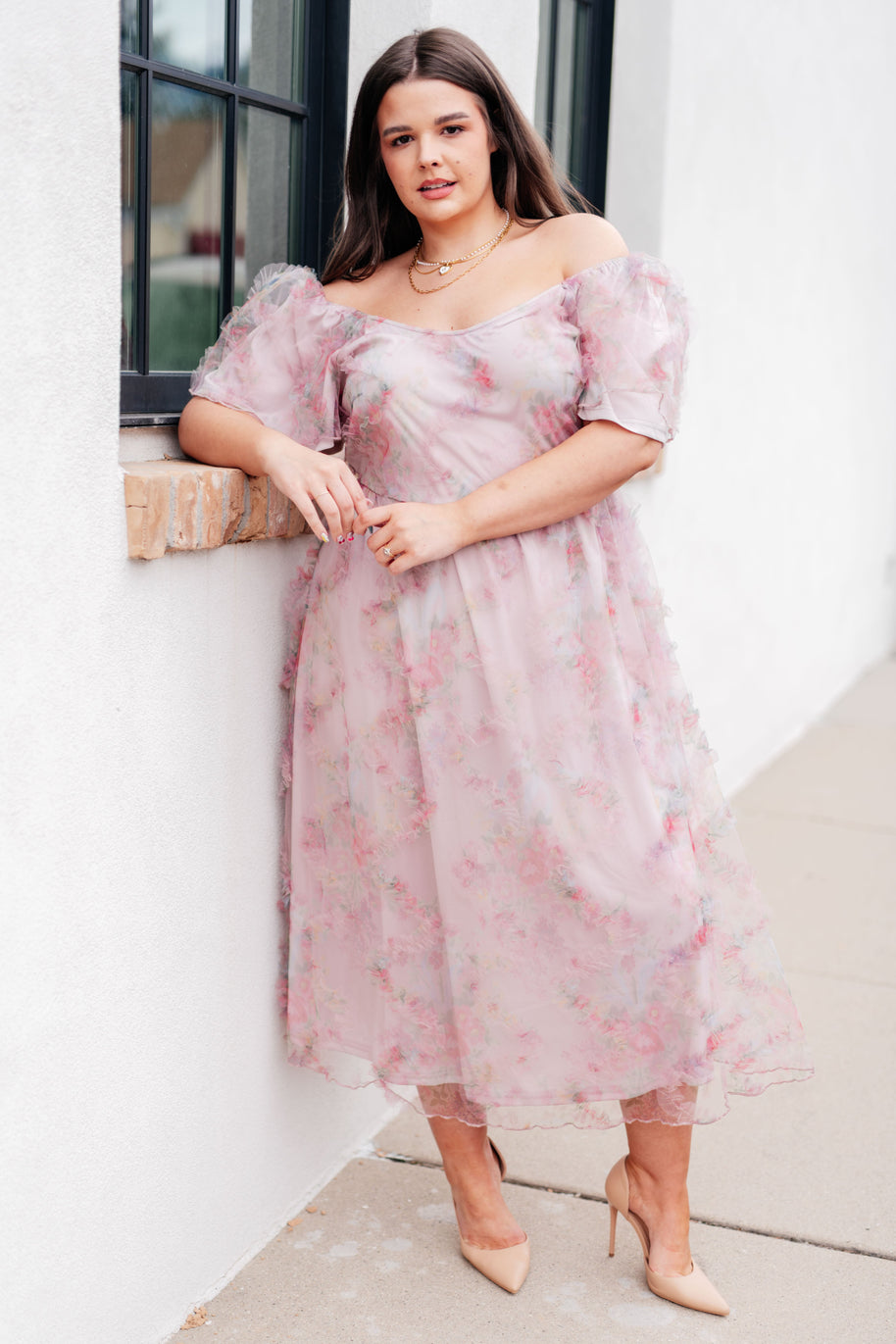 My Little Songbird Fluttersleeve Dress-Dresses-Ave Shops-[option4]-[option5]-[option6]-[option7]-[option8]-Shop-Boutique-Clothing-for-Women-Online
