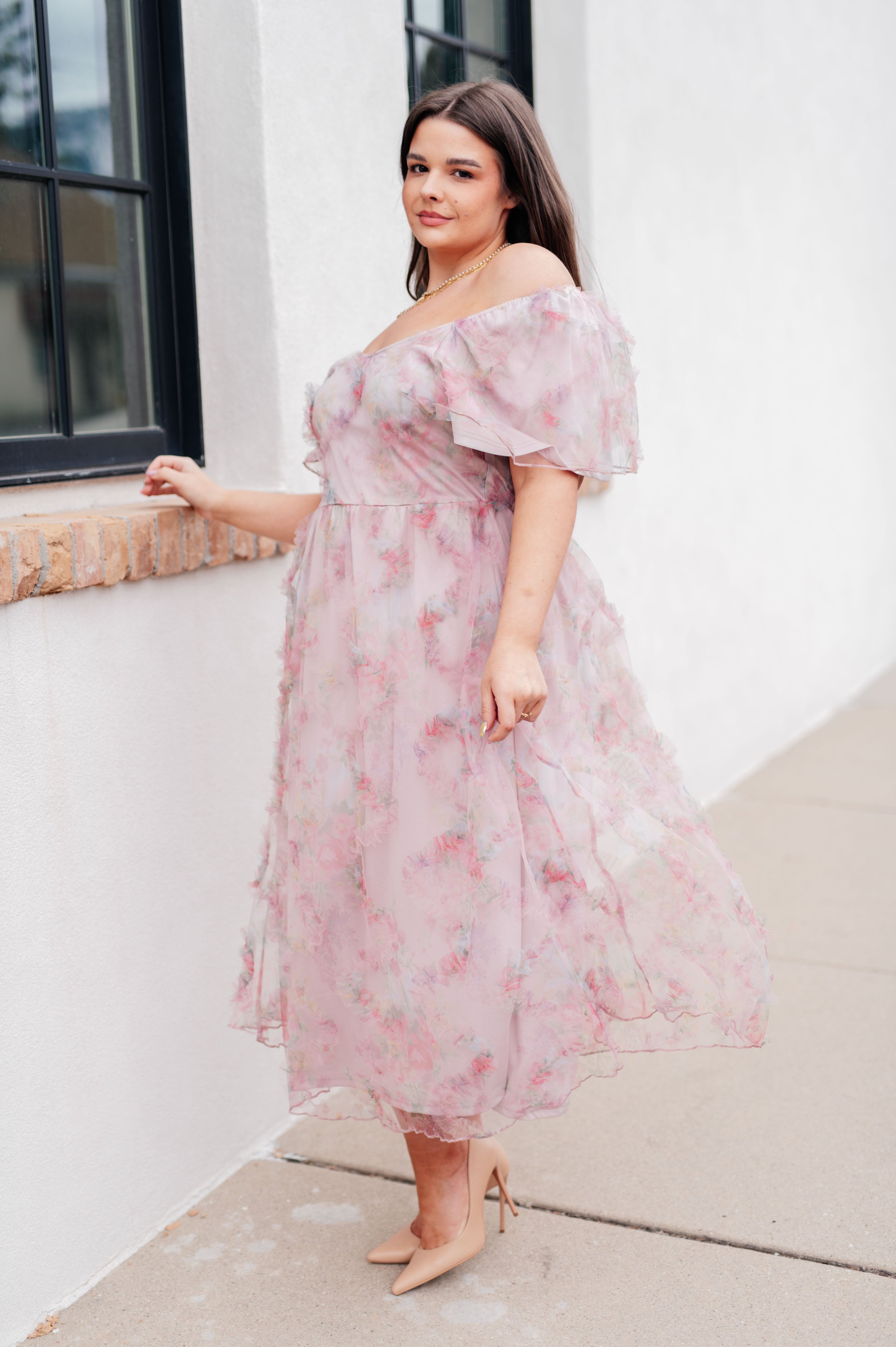 My Little Songbird Fluttersleeve Dress-Dresses-Ave Shops-[option4]-[option5]-[option6]-[option7]-[option8]-Shop-Boutique-Clothing-for-Women-Online