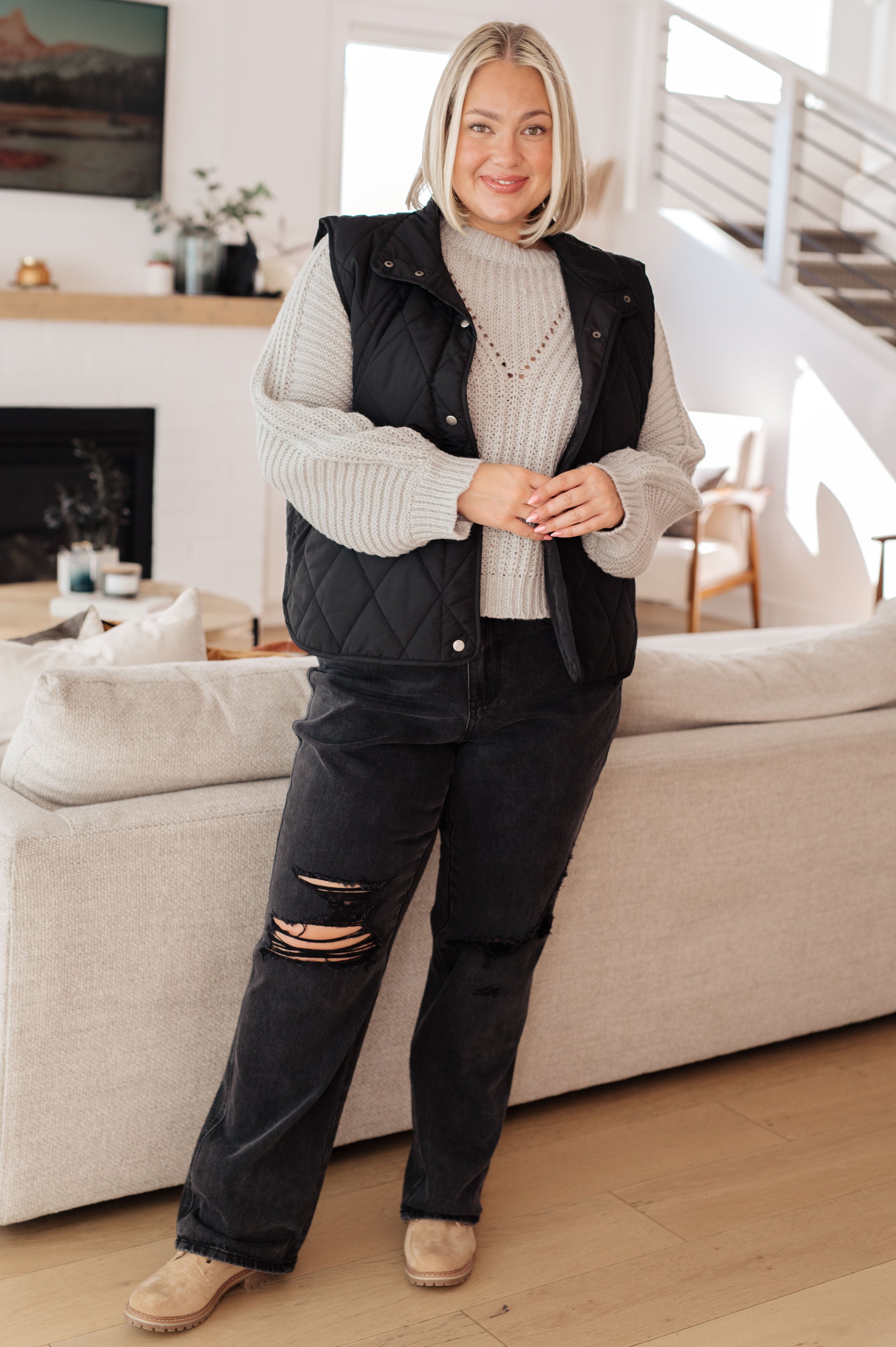 Neither Here Nor There Puffer Vest in Black-Layers-Ave Shops-[option4]-[option5]-[option6]-[option7]-[option8]-Shop-Boutique-Clothing-for-Women-Online