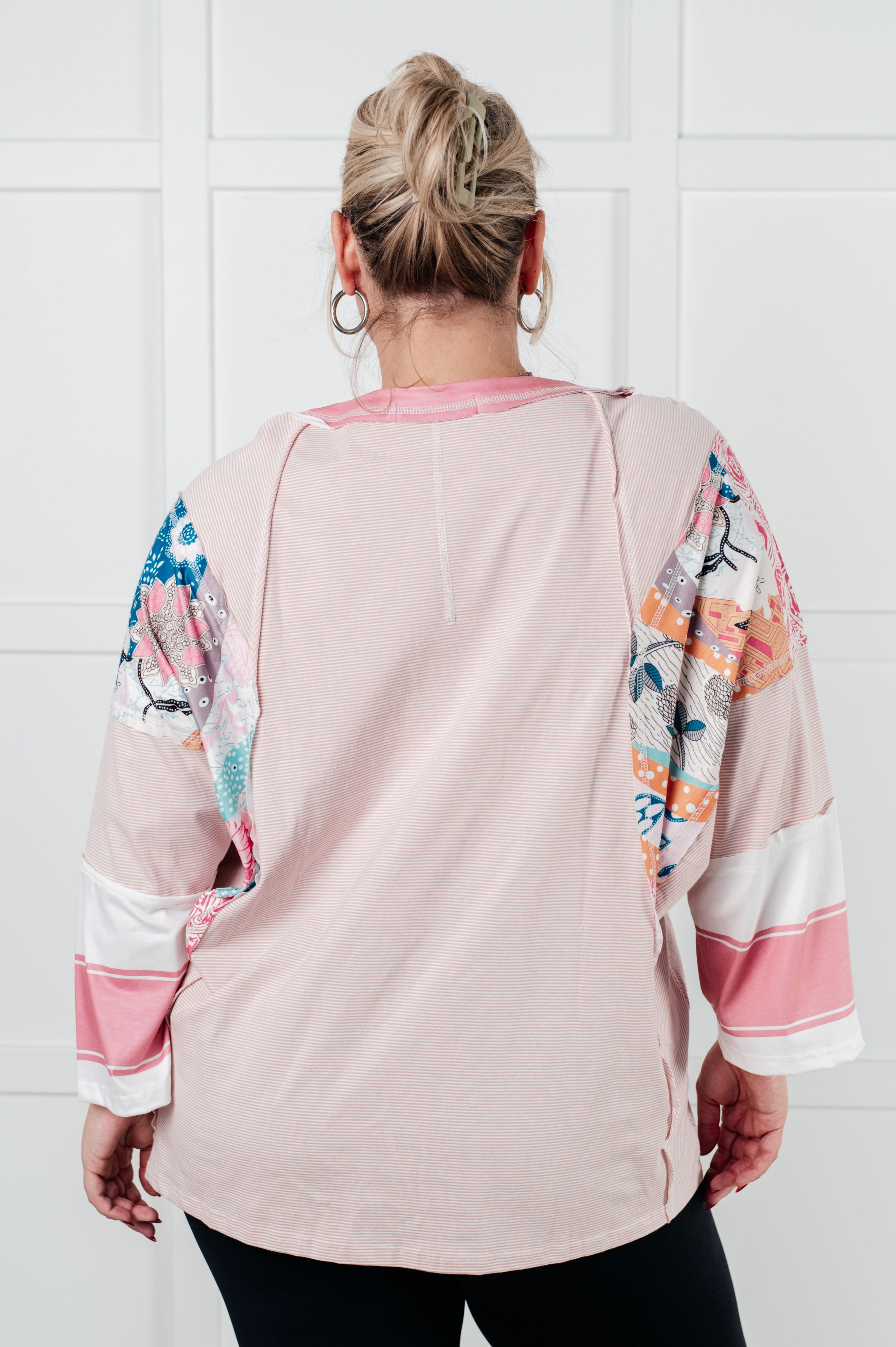 New Chapter Floral Color Block Patchwork Top-Tops-Ave Shops-[option4]-[option5]-[option6]-[option7]-[option8]-Shop-Boutique-Clothing-for-Women-Online