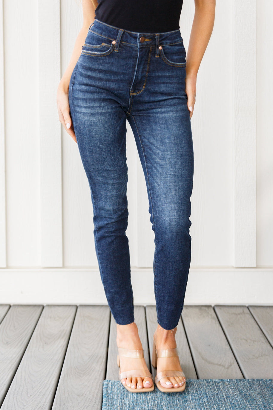 Judy Blue Nicole Tummy Control Skinny Jeans-Denim-Ave Shops-[option4]-[option5]-[option6]-[option7]-[option8]-Shop-Boutique-Clothing-for-Women-Online
