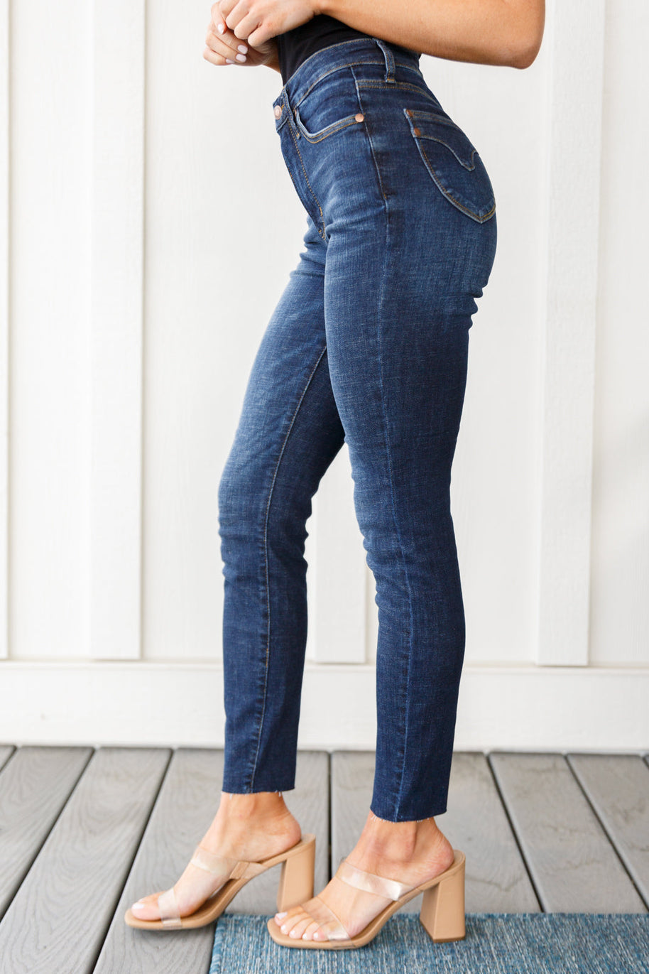 Judy Blue Nicole Tummy Control Skinny Jeans-Denim-Ave Shops-[option4]-[option5]-[option6]-[option7]-[option8]-Shop-Boutique-Clothing-for-Women-Online
