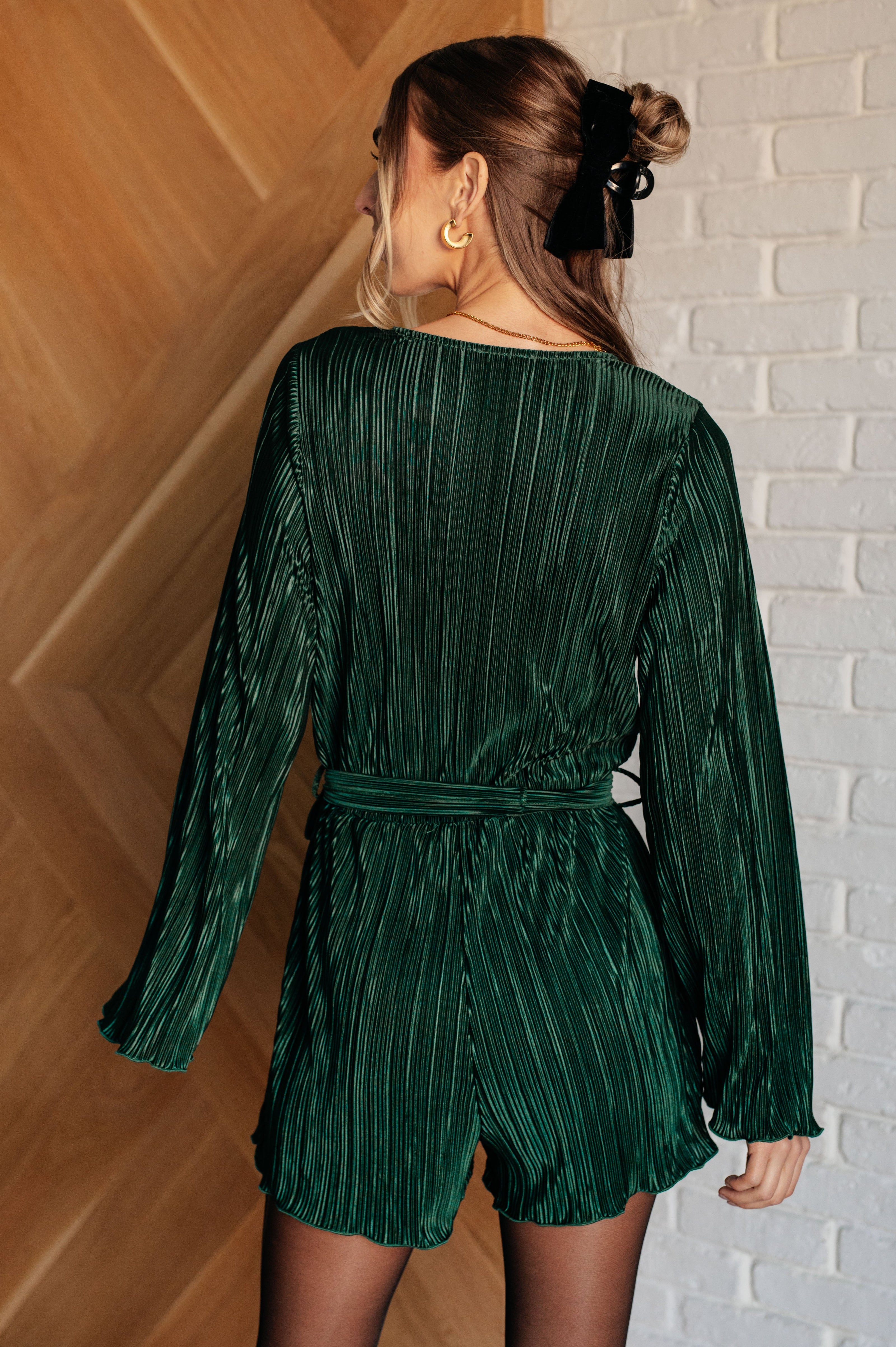 Night In Plisse Romper-Jumpsuits & Rompers-Ave Shops-[option4]-[option5]-[option6]-[option7]-[option8]-Shop-Boutique-Clothing-for-Women-Online