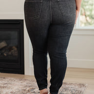 Judy Blue Octavia High Rise Control Top Skinny Jeans in Washed Black-Denim-Ave Shops-[option4]-[option5]-[option6]-[option7]-[option8]-Shop-Boutique-Clothing-for-Women-Online