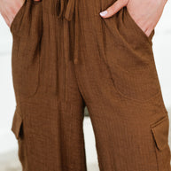 Off Duty Straight Leg Cargo Pants in Brown-Womens-Ave Shops-[option4]-[option5]-[option6]-[option7]-[option8]-Shop-Boutique-Clothing-for-Women-Online