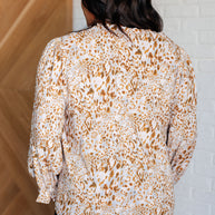Office Safari Keyhole Tie Detail Blouse-Blouses-Ave Shops-[option4]-[option5]-[option6]-[option7]-[option8]-Shop-Boutique-Clothing-for-Women-Online