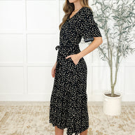Olive Dress Daisy Blossoms-Womens-Ave Shops-[option4]-[option5]-[option6]-[option7]-[option8]-Shop-Boutique-Clothing-for-Women-Online