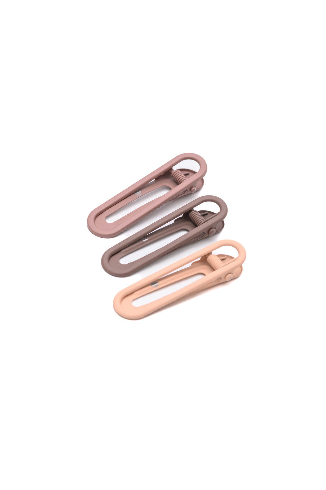 Oval Hair Clips Set of Three In Shades of Brown-Accessories-Ave Shops-[option4]-[option5]-[option6]-[option7]-[option8]-Shop-Boutique-Clothing-for-Women-Online