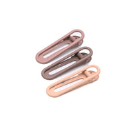 Oval Hair Clips Set of Three In Shades of Brown-Accessories-Ave Shops-[option4]-[option5]-[option6]-[option7]-[option8]-Shop-Boutique-Clothing-for-Women-Online