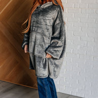 Oversized Velour Blanket Hoodie in Gray-Layers-Ave Shops-[option4]-[option5]-[option6]-[option7]-[option8]-Shop-Boutique-Clothing-for-Women-Online