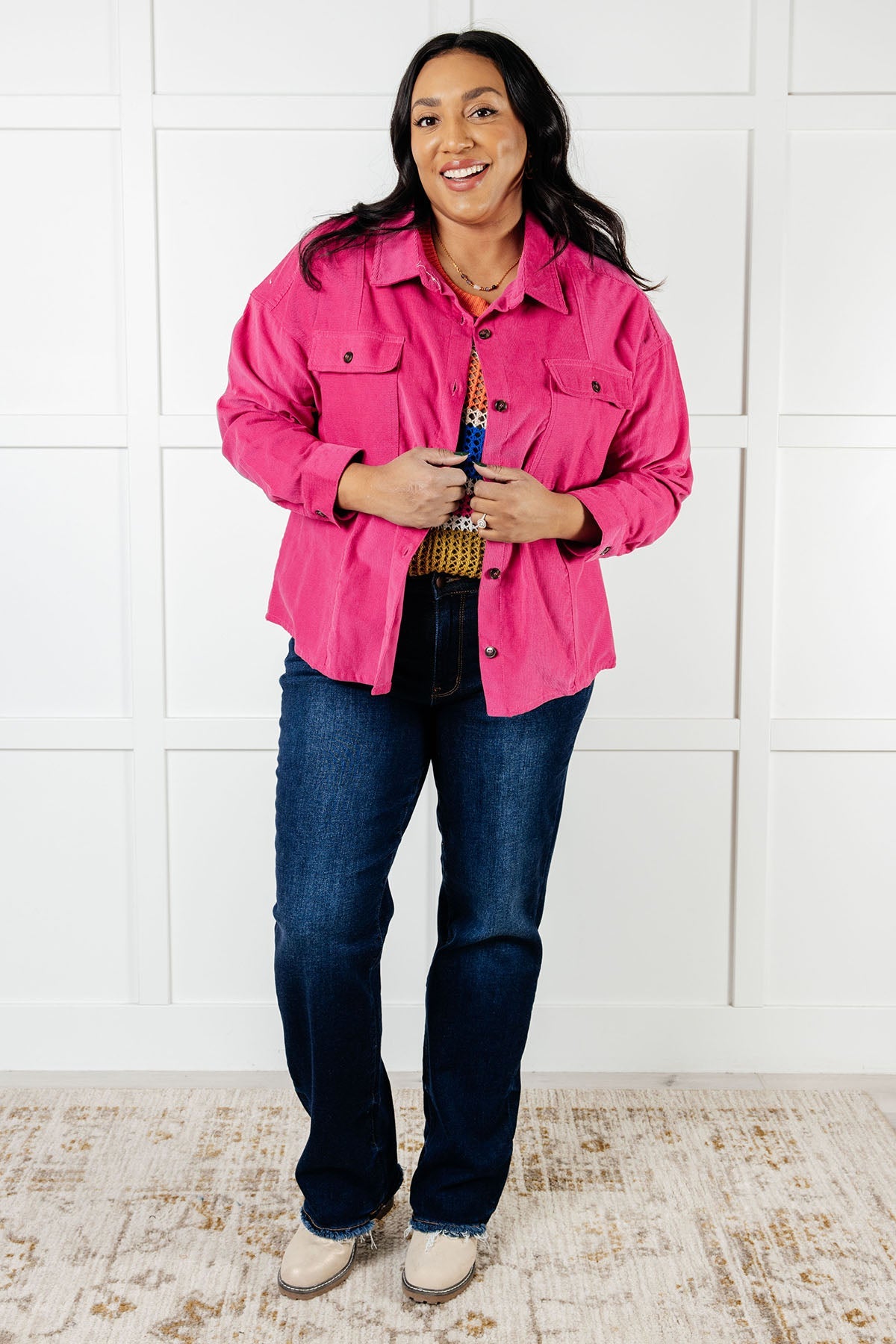 Perfect Pop of Pink Jacket-Layers-Ave Shops-[option4]-[option5]-[option6]-[option7]-[option8]-Shop-Boutique-Clothing-for-Women-Online