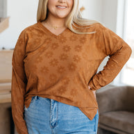 Perfect in Pansies V-Neck Top-Tops-Ave Shops-[option4]-[option5]-[option6]-[option7]-[option8]-Shop-Boutique-Clothing-for-Women-Online