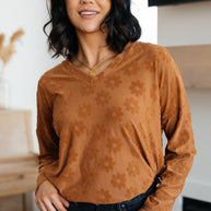 Perfect in Pansies V-Neck Top-Tops-Ave Shops-[option4]-[option5]-[option6]-[option7]-[option8]-Shop-Boutique-Clothing-for-Women-Online