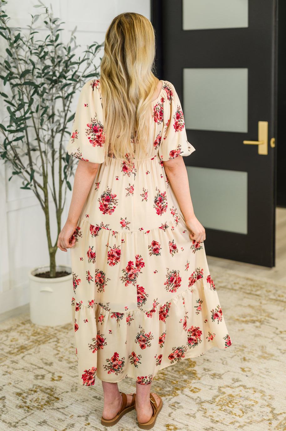 Petals & Postcards Balloon Sleeve Dress-Womens-Ave Shops-[option4]-[option5]-[option6]-[option7]-[option8]-Shop-Boutique-Clothing-for-Women-Online
