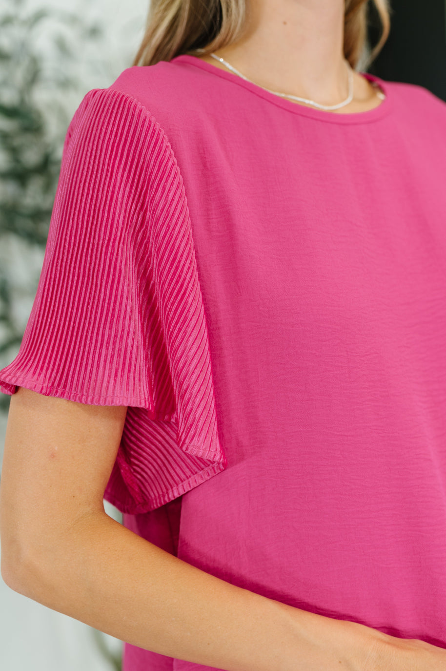 Pink and Perfect Ruffle Sleeve Top-Tops-Ave Shops-[option4]-[option5]-[option6]-[option7]-[option8]-Shop-Boutique-Clothing-for-Women-Online