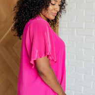 Pink and Perfect Ruffle Sleeve Top-Tops-Ave Shops-[option4]-[option5]-[option6]-[option7]-[option8]-Shop-Boutique-Clothing-for-Women-Online