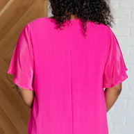 Pink and Perfect Ruffle Sleeve Top-Tops-Ave Shops-[option4]-[option5]-[option6]-[option7]-[option8]-Shop-Boutique-Clothing-for-Women-Online