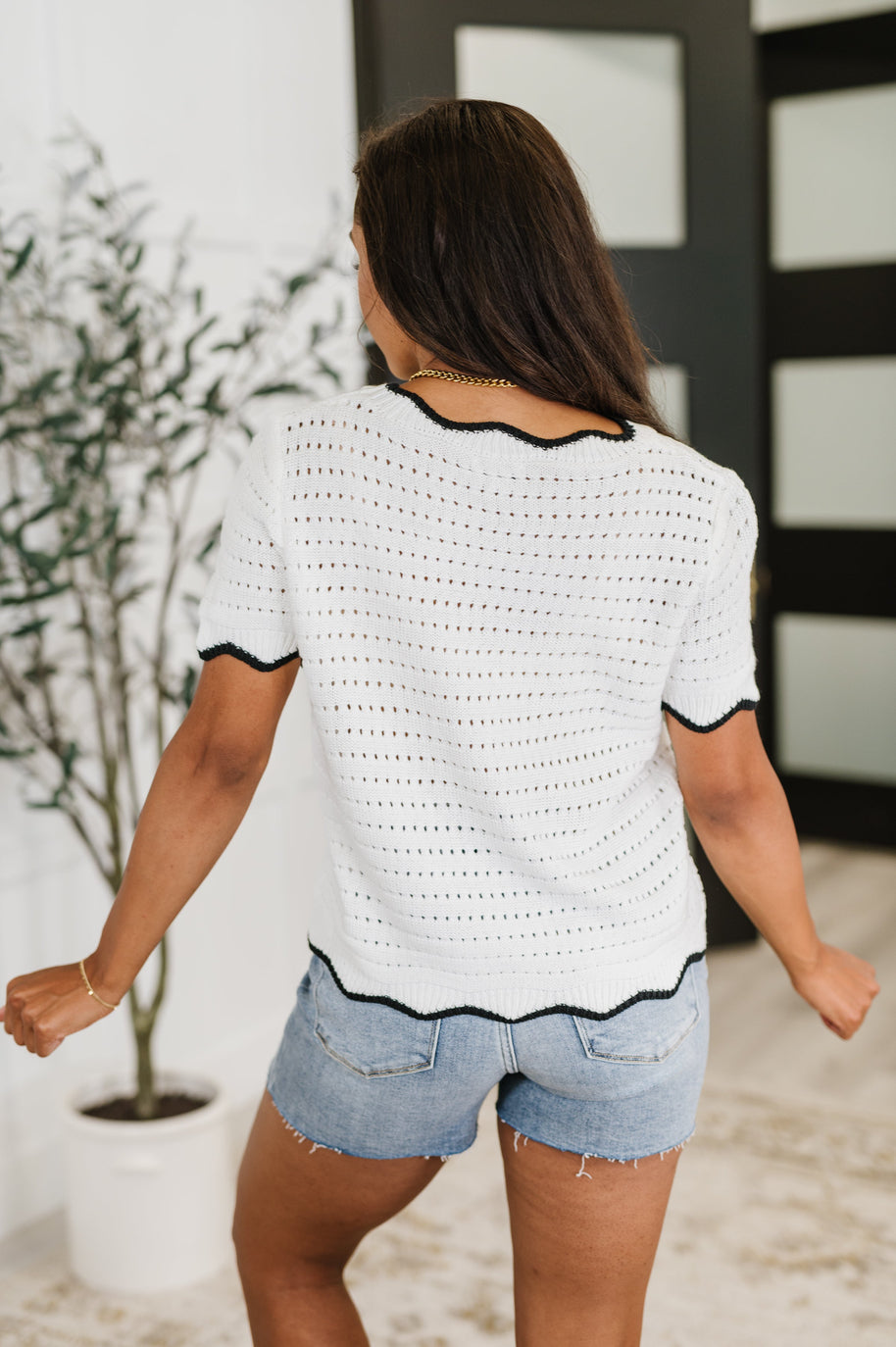Pinkies Up Knit Top in White-Womens-Ave Shops-[option4]-[option5]-[option6]-[option7]-[option8]-Shop-Boutique-Clothing-for-Women-Online