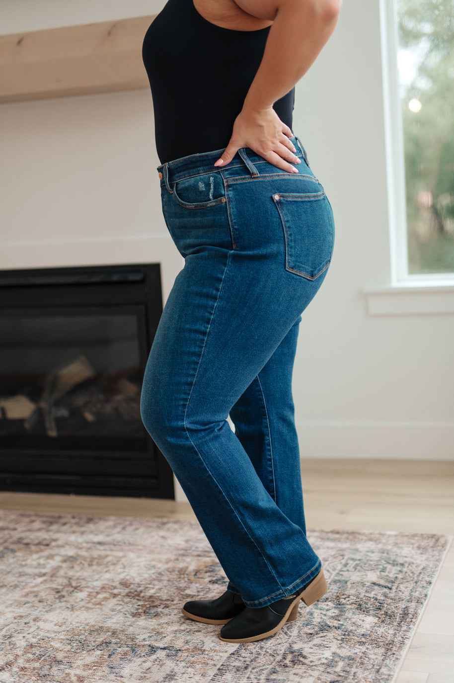 Judy Blue Pippa High Rise Button Fly Dad Jeans-Denim-Ave Shops-[option4]-[option5]-[option6]-[option7]-[option8]-Shop-Boutique-Clothing-for-Women-Online