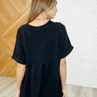 Plain and Sassy V-Neck Tee in Black-Womens-Ave Shops-[option4]-[option5]-[option6]-[option7]-[option8]-Shop-Boutique-Clothing-for-Women-Online