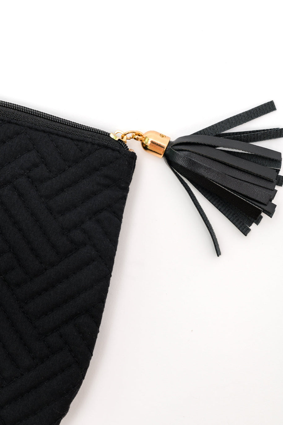 Quilted Travel Zip Pouch in Black-Accessories-Ave Shops-[option4]-[option5]-[option6]-[option7]-[option8]-Shop-Boutique-Clothing-for-Women-Online