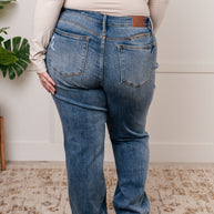 Judy Blue Quinn Mid Rise Cell Phone Pocket Dad Jeans-Womens-Ave Shops-[option4]-[option5]-[option6]-[option7]-[option8]-Shop-Boutique-Clothing-for-Women-Online