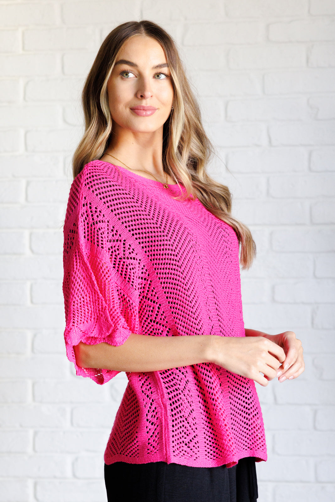 Rather Eventful Open Knit Top-Tops-Ave Shops-[option4]-[option5]-[option6]-[option7]-[option8]-Shop-Boutique-Clothing-for-Women-Online