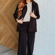 Magic 3/4 Blazer in Chocolate-Layers-Ave Shops-[option4]-[option5]-[option6]-[option7]-[option8]-Shop-Boutique-Clothing-for-Women-Online