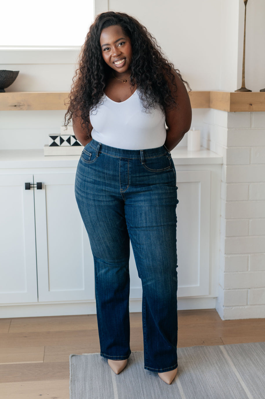 Ricki High Rise Pull On Slim Bootcut Jeans-Denim-Ave Shops-[option4]-[option5]-[option6]-[option7]-[option8]-Shop-Boutique-Clothing-for-Women-Online