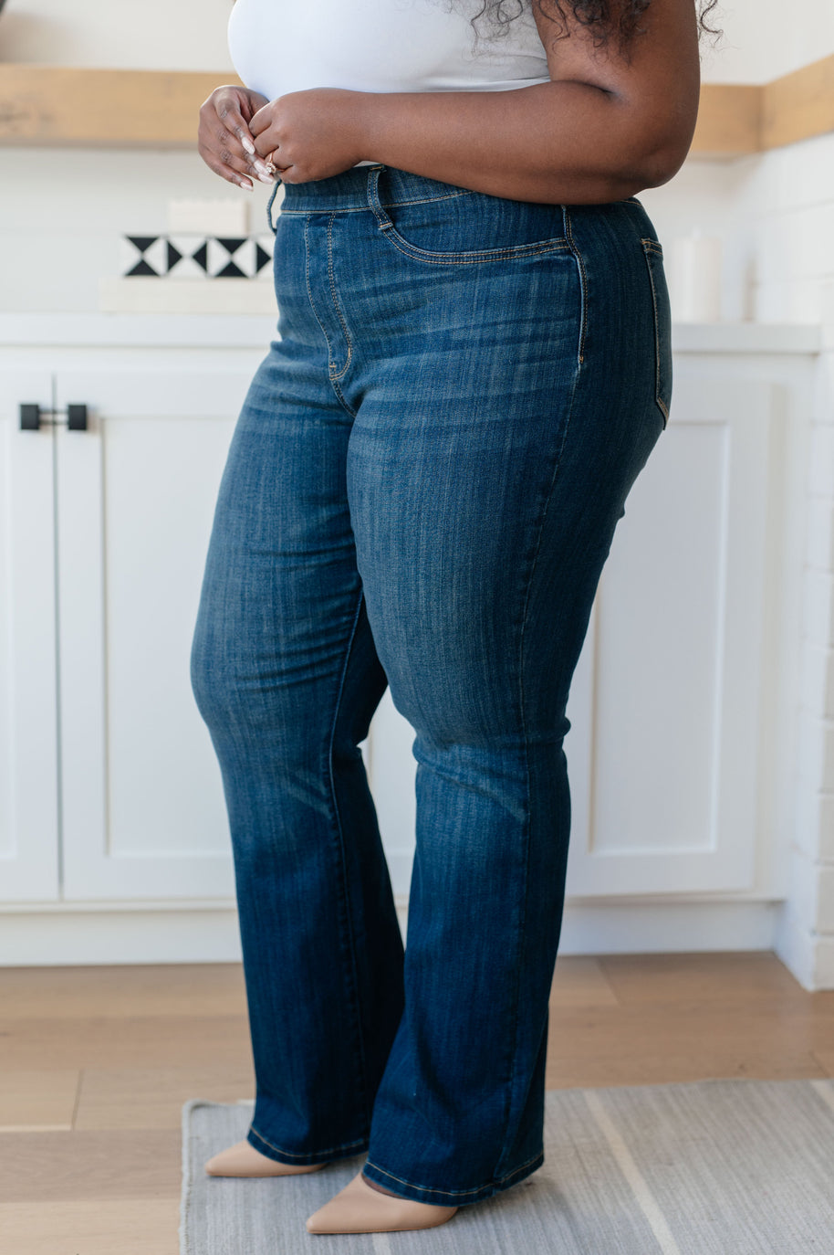Ricki High Rise Pull On Slim Bootcut Jeans-Denim-Ave Shops-[option4]-[option5]-[option6]-[option7]-[option8]-Shop-Boutique-Clothing-for-Women-Online