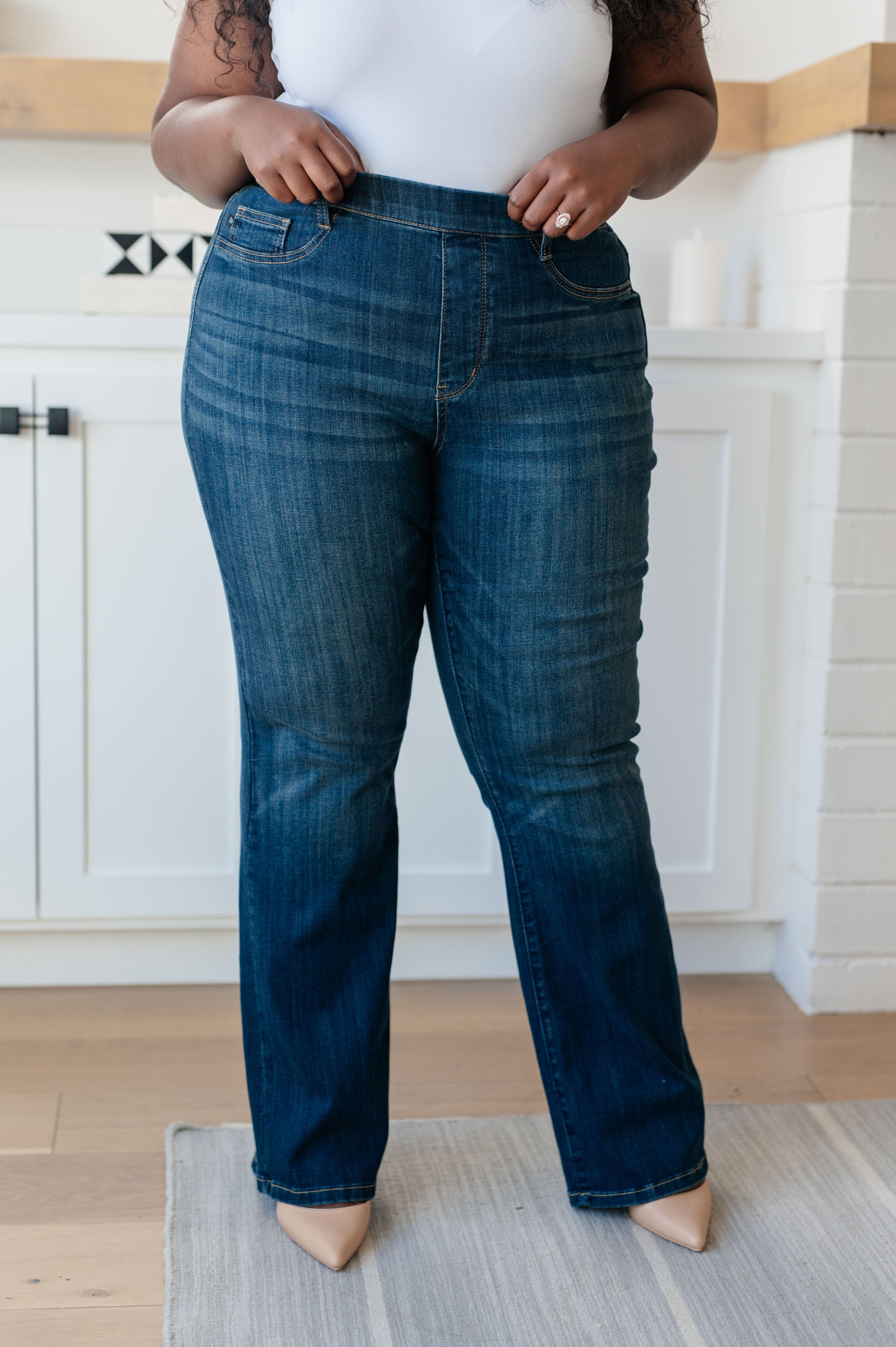 Ricki High Rise Pull On Slim Bootcut Jeans-Denim-Ave Shops-[option4]-[option5]-[option6]-[option7]-[option8]-Shop-Boutique-Clothing-for-Women-Online