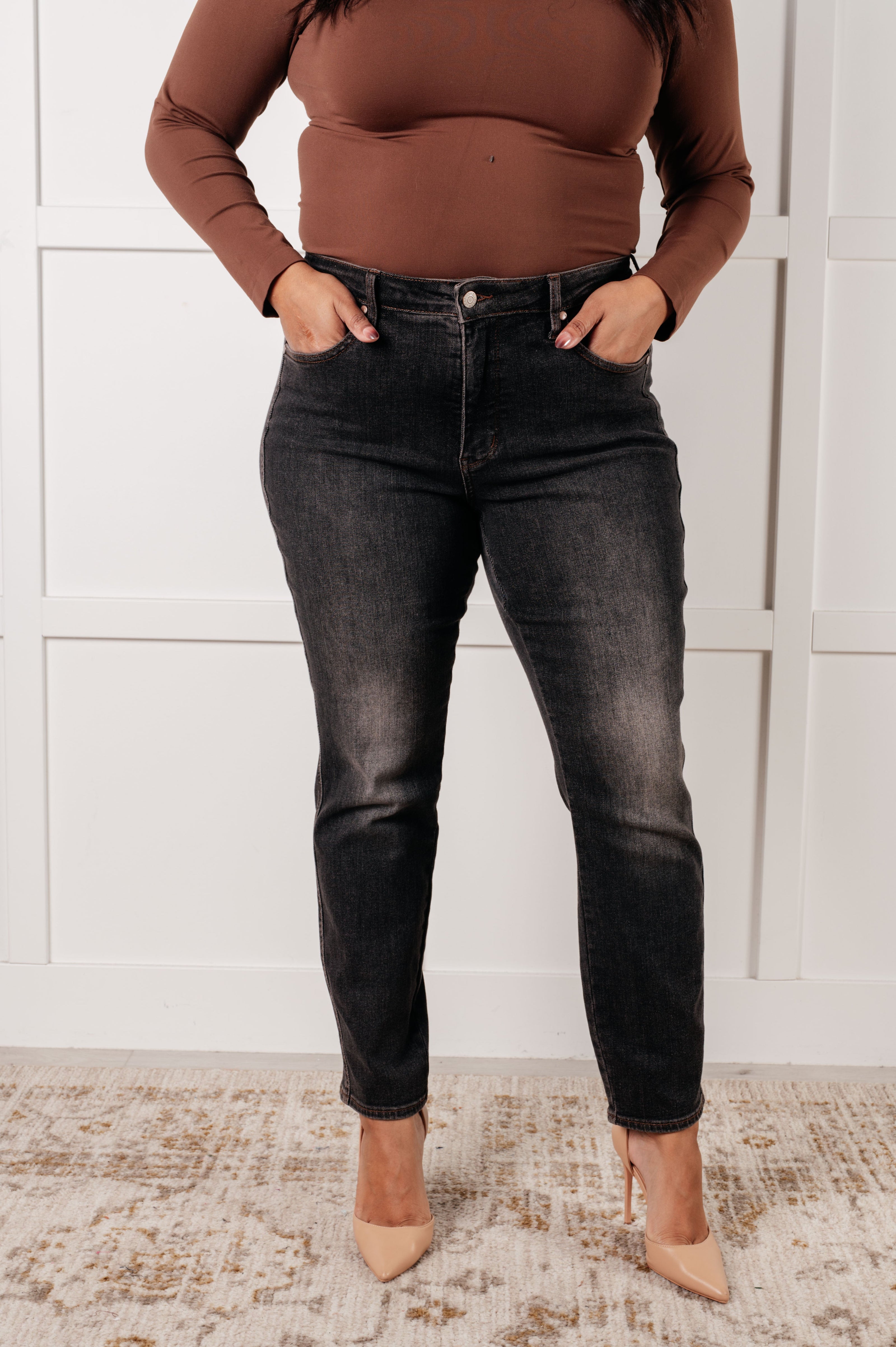 Judy Blue Rita Mid Rise Control Top Slim Jeans-Womens-Ave Shops-[option4]-[option5]-[option6]-[option7]-[option8]-Shop-Boutique-Clothing-for-Women-Online