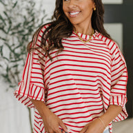 Sass in Session Relaxed Top in Cream Red-Womens-Ave Shops-[option4]-[option5]-[option6]-[option7]-[option8]-Shop-Boutique-Clothing-for-Women-Online