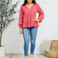 Sassy Swing Tiered Top-Womens-Ave Shops-[option4]-[option5]-[option6]-[option7]-[option8]-Shop-Boutique-Clothing-for-Women-Online