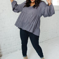 Sassy Swing Top in Charcoal-Womens-Ave Shops-[option4]-[option5]-[option6]-[option7]-[option8]-Shop-Boutique-Clothing-for-Women-Online