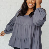 Sassy Swing Top in Charcoal-Womens-Ave Shops-[option4]-[option5]-[option6]-[option7]-[option8]-Shop-Boutique-Clothing-for-Women-Online