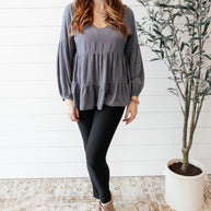 Sassy Swing Top in Charcoal-Womens-Ave Shops-[option4]-[option5]-[option6]-[option7]-[option8]-Shop-Boutique-Clothing-for-Women-Online
