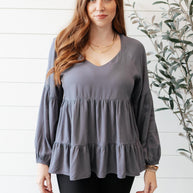Sassy Swing Top in Charcoal-Womens-Ave Shops-[option4]-[option5]-[option6]-[option7]-[option8]-Shop-Boutique-Clothing-for-Women-Online