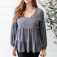 Sassy Swing Top in Charcoal-Womens-Ave Shops-[option4]-[option5]-[option6]-[option7]-[option8]-Shop-Boutique-Clothing-for-Women-Online