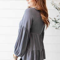 Sassy Swing Top in Charcoal-Womens-Ave Shops-[option4]-[option5]-[option6]-[option7]-[option8]-Shop-Boutique-Clothing-for-Women-Online