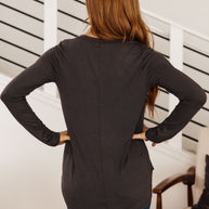 Scoop Me Up Long Sleeve Top in Ash Grey-Tops-Ave Shops-[option4]-[option5]-[option6]-[option7]-[option8]-Shop-Boutique-Clothing-for-Women-Online