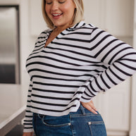Self Improvement V-Neck Striped Sweater-Tops-Ave Shops-[option4]-[option5]-[option6]-[option7]-[option8]-Shop-Boutique-Clothing-for-Women-Online