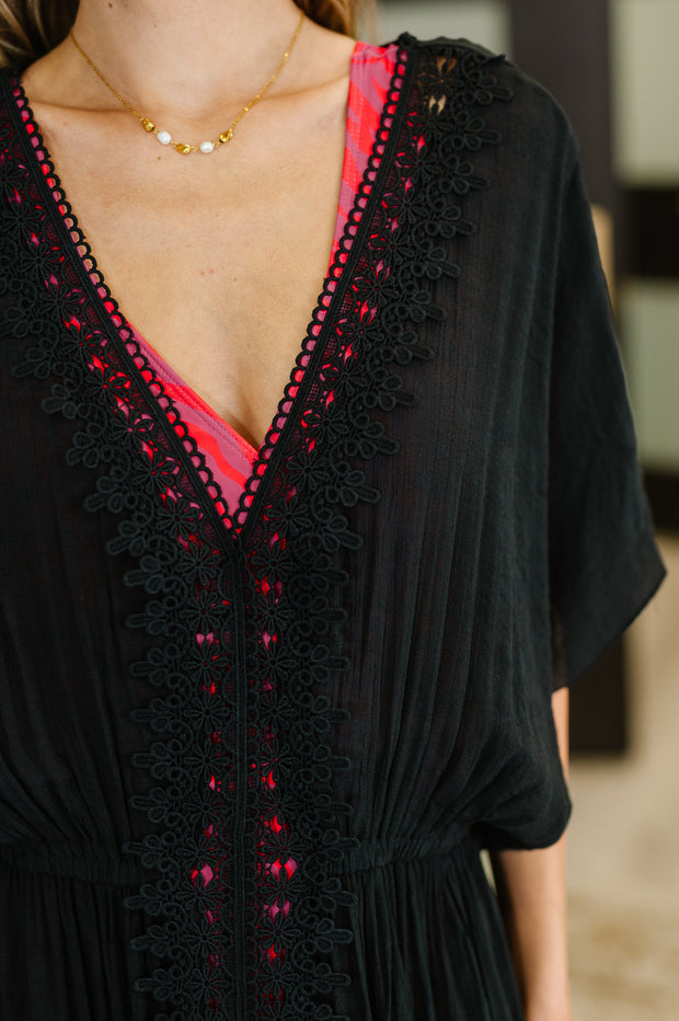 Serena Sands Swim Cover Up in Black-Womens-Ave Shops-[option4]-[option5]-[option6]-[option7]-[option8]-Shop-Boutique-Clothing-for-Women-Online