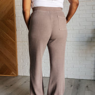 Set Process Mineral Wash Waffle Knit Pants in Brown-Athleisure-Ave Shops-[option4]-[option5]-[option6]-[option7]-[option8]-Shop-Boutique-Clothing-for-Women-Online