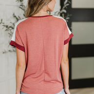 Sew Into You V-Neck Top in Light Rust-Womens-Ave Shops-[option4]-[option5]-[option6]-[option7]-[option8]-Shop-Boutique-Clothing-for-Women-Online