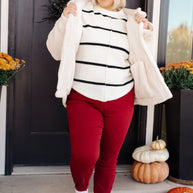 Shrouded in Sherpa Coat in White-Layers-Ave Shops-[option4]-[option5]-[option6]-[option7]-[option8]-Shop-Boutique-Clothing-for-Women-Online